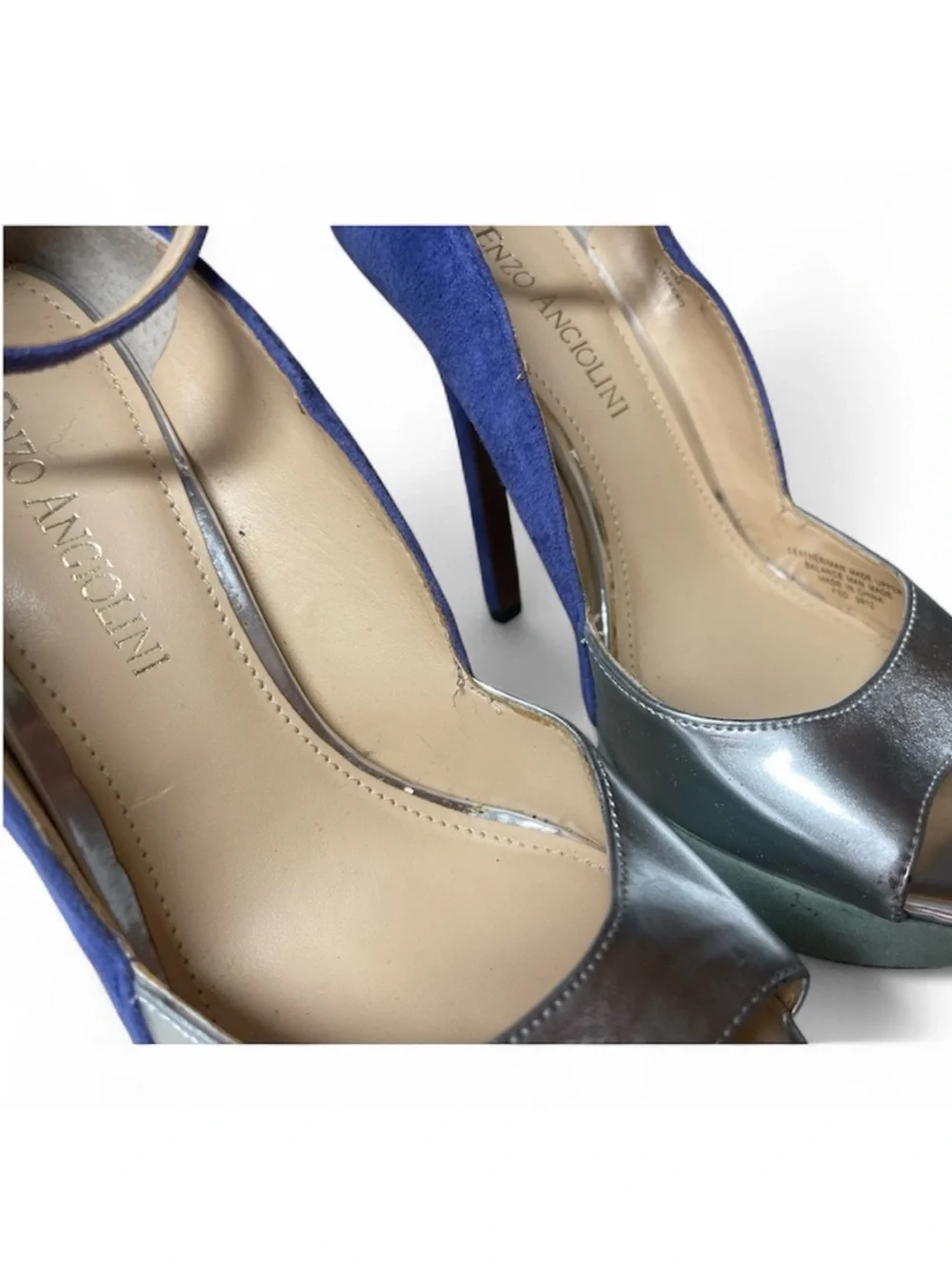 Enzo Angiolini Takeko Beautiful three colored Heels size 6